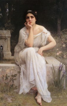  retrato Obras - Meditación 1899 retratos realistas de niñas Charles Amable Lenoir